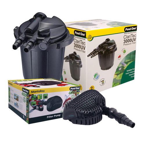 Pond One Claritec/Manta Ray 3000L Combo Pack (Up to 3000L)