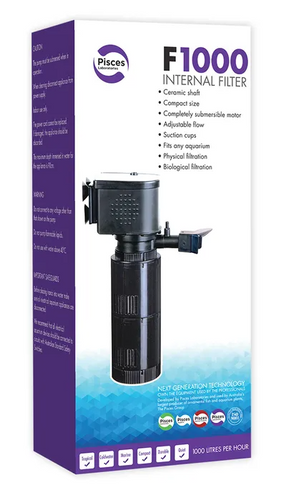 Pisces Aquatics Internal Filter F1000 - 1000L/H (LAB110)