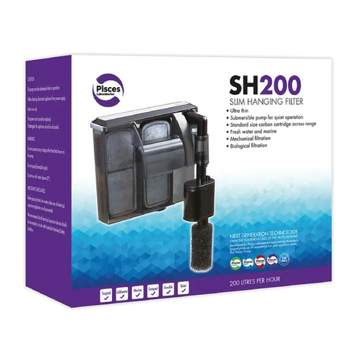 Pisces Aquatics Slim Hanging Filter Sh200 - 200L/H (LAB117)