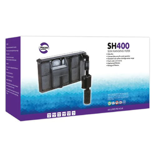 Pisces Aquatics Slim Hanging Filter Sh400 - 400L/H (LAB119)