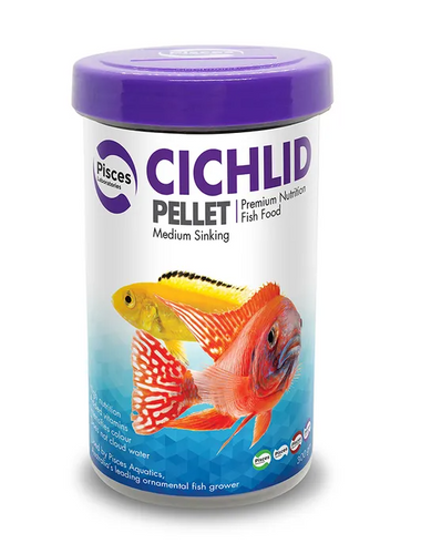 Pisces Aquatics Cichlid Pellet Medium 300Gm (LAB202)