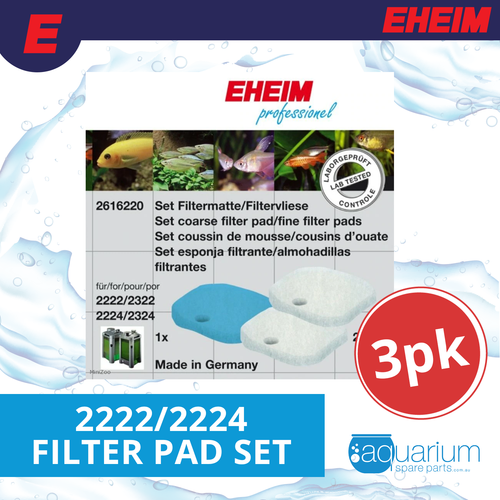Eheim 2222/2224 Filter Pad Set (3pk) (2616220)