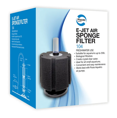 Pisces Aquatics E-Jet Air Sponge Filter 104 (PAF104)