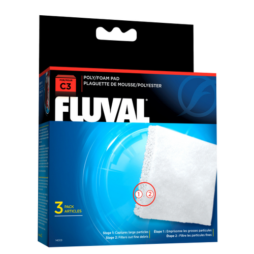 Fluval C3 Filter Poly/Foam Pad (14009)