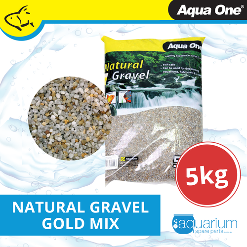Aqua One Natural Gravel Gold Mix 5kg (12213)