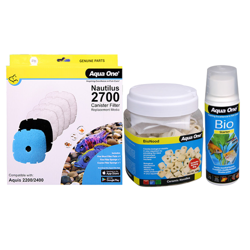Aqua One Nautilus 2700 & Aquis 2200/2400 Refresh Pack (3pk)