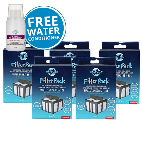 Blue Planet Filter Media for Small Tanks (8-30L) 6pc BULK BUY 5pk