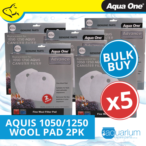 Aqua One Aquis Advance 1050/1250 Wool Pad (2pk) 403w BULK BUY 5pk