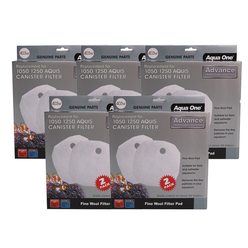 Aqua One Aquis Advance 1050/1250 Wool Pad (2pk) 403w BULK BUY 5pk