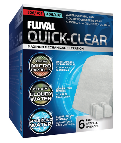 Fluval 305/405 & 306/406 & 307/407 Water Polishing Pads 6pc BULK BUY 5pk