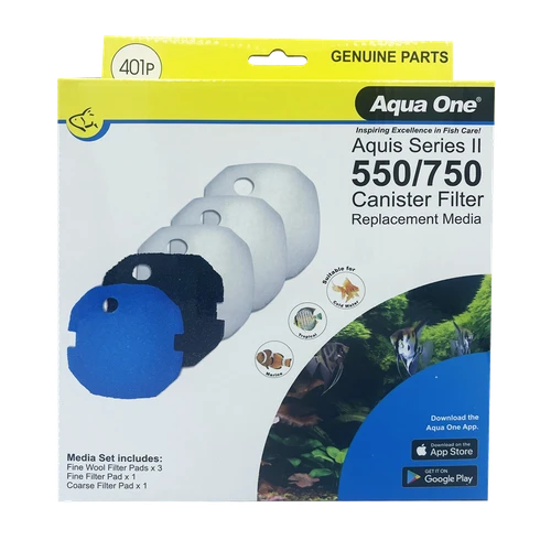 Aqua One Aquis Series II 550 Ultimate Canister Filter Package (6pk)