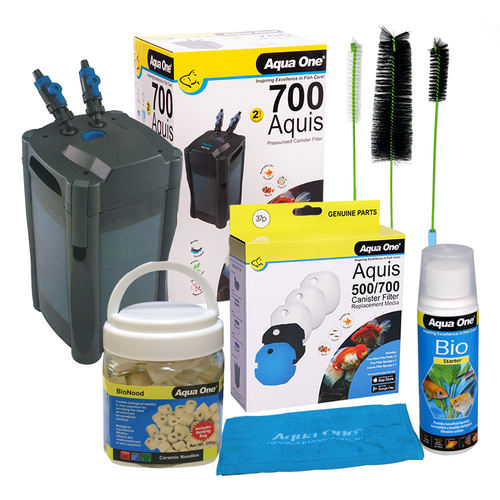 Aqua One Aquis 700 Ultimate Canister Filter Package (6pk)