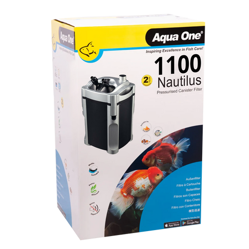 Aqua One Nautilus 1100 Ultimate Canister Filter Package (6pk)