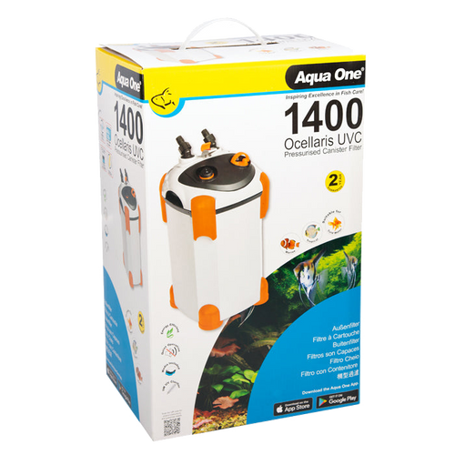 Aqua One Ocellaris 1400UVC Ultimate Canister Filter Package (6pk)