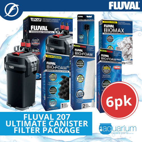 Fluval 207 Ultimate Canister Filter Package (6pk)