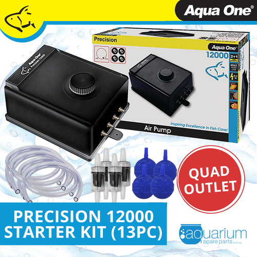 Aqua One Precision 12000 Air Pump Starter Kit (13pc)