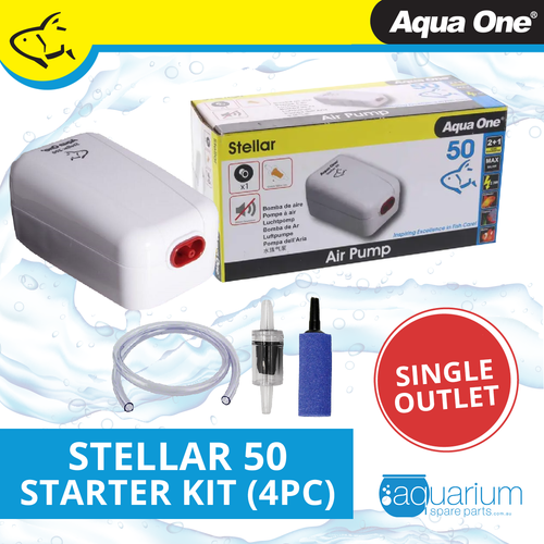 Aqua One Stellar 50 Air Pump Starter Kit (4pc)