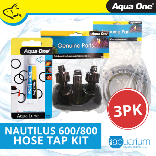 Aqua One Nautilus 600/800 Hose Tap Refresh Kit (3pc)