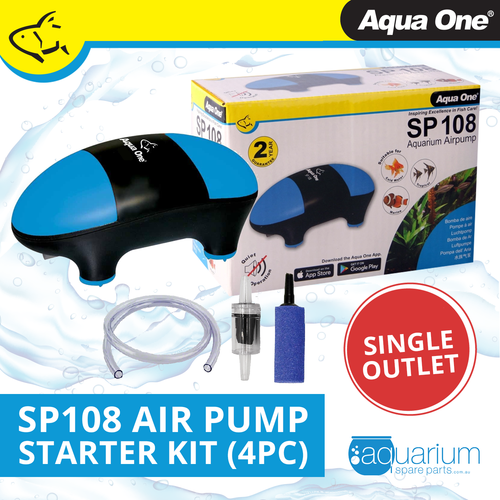 Aqua One SP 108 Air Pump Starter Kit (4pc)