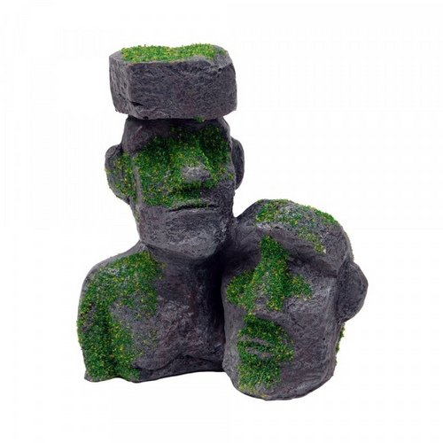 Bioscape Moss Easter Island Statues Ornament 12x11cm (BIS364)