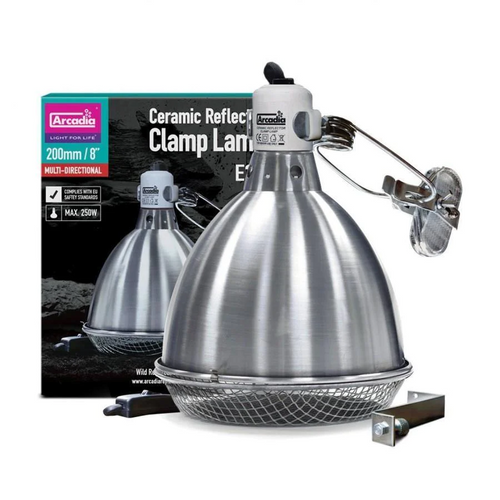 Arcadia Clamp Lamp + E27 Graphite Lampholder - 20cm (MF56707)