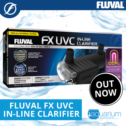 Fluval FX UVC Inline Clarifier Unit 6w