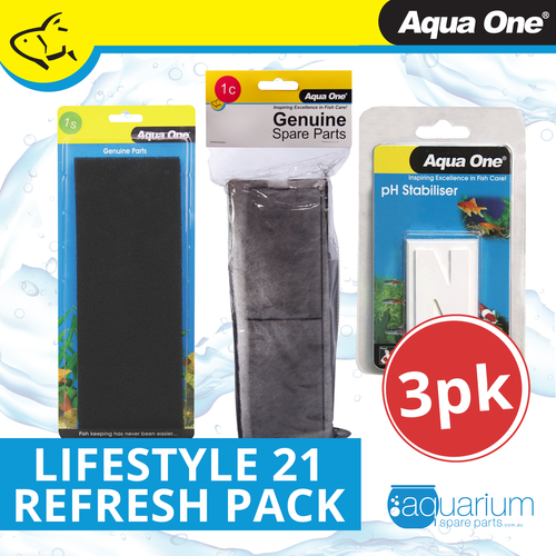 Aqua One Lifestyle 21 Refresh Pack (3pk)