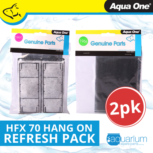 Aqua One HFX 70 Hang On Filter Refresh Pack (2pk)