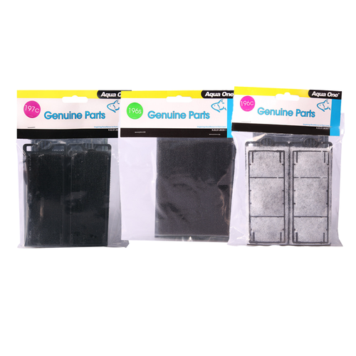 Aqua One HFX 100 Hang On Filter Refresh Pack (3pk)