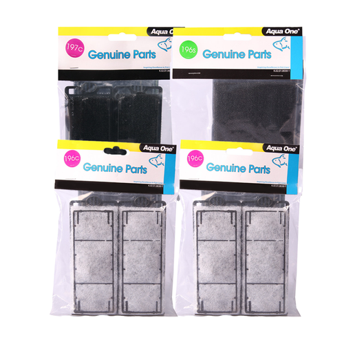 Aqua One HFX 150 Hang On Filter Refresh Pack (4pk)