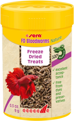 Sera FD Bloodworms Food - 9g / 100mL (01140)