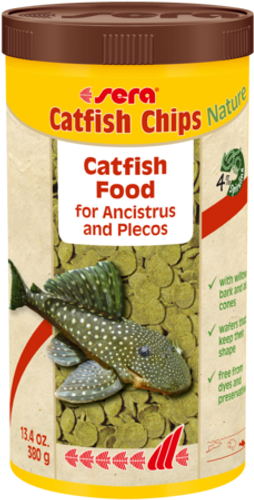 Sera Catfish Chips Nature Food - 380g / 1L (00508)