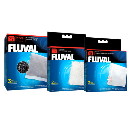 Fluval C3 Hang On Filter Refresh Pack (3pk)