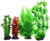 Aqua One Natural Value Plastic Plant Pack Mix 3 - 4pk (24233) Aqua One Natural Value Plastic Plant Pack Mix 3 - 4pk (24233)