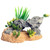 Aqua One Corner Grey Rock Garden Ornament (37880)