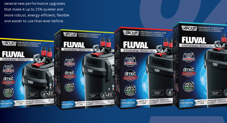 THE WORLD'S 1 SELLING CANISTER FILTERS Fluval Aquariums Aquarium