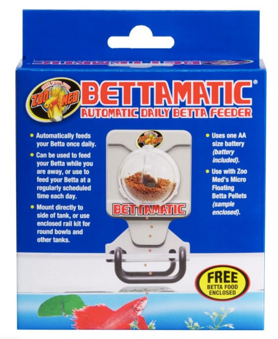 Zoo Med Bettamatic Automatic Daily Betta Feeder 97612240061 Ebay
