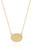 Smooth Rim Oval Necklace - 2 Colors