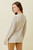 Mystree Ribbed High Low Sweater Oatmeal