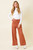 Mystree Faux Suede Straight Pants Cinnamon