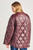 Black Tape Quilted Puffer Jacket Bordeaux