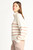 Dex Half Zip Striped Sweater Ivory Tan