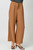 Mystree Textured Wide Leg Pants Brown