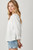 Mystree White Embroidered Peasant Top