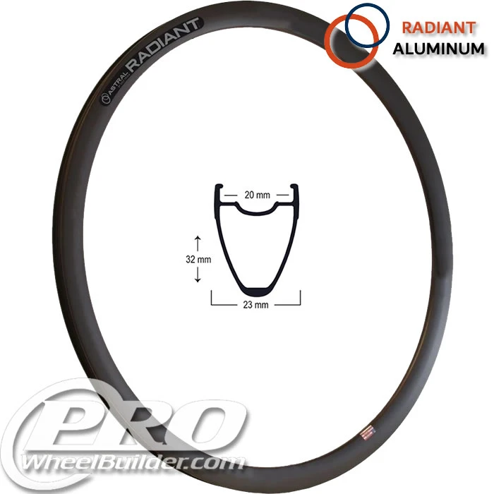 Astral Radiant Disc Rim 700c, 19.5mm inner, 32mm deep | PWB
