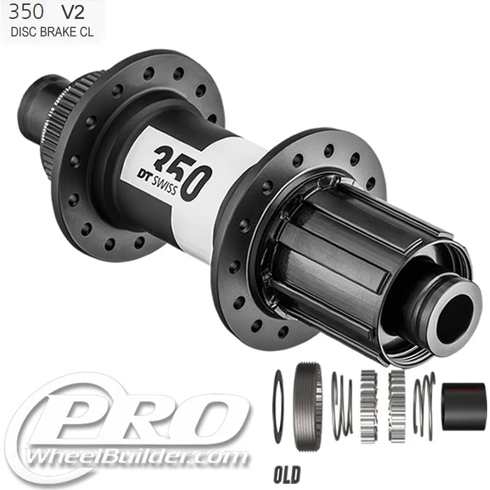 DT Swiss 350 2021 + Rear Black Centerlock Disc Hub | PWB