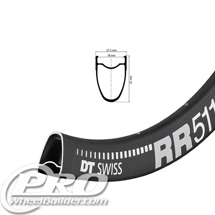 DT Swiss RR 511 Rim Brake Rim 700c, 18mm inner | PWB
