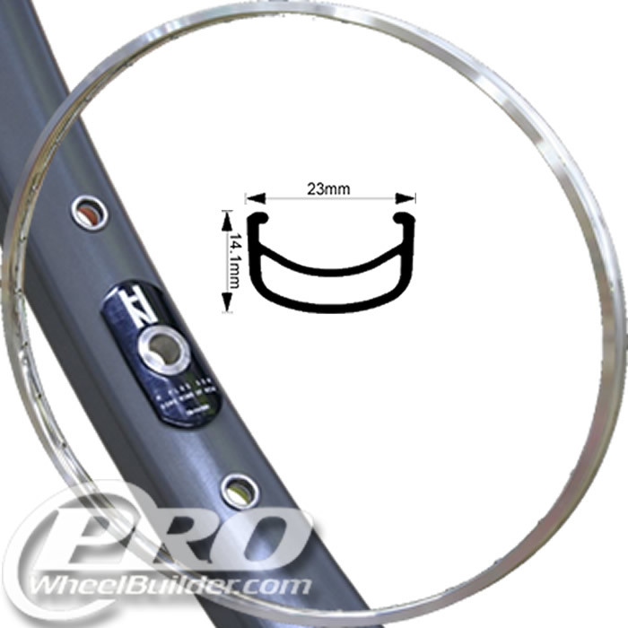 H Plus Son TB14 Rim 700c, 17.7mm inner, 14.1mm deep | PWB