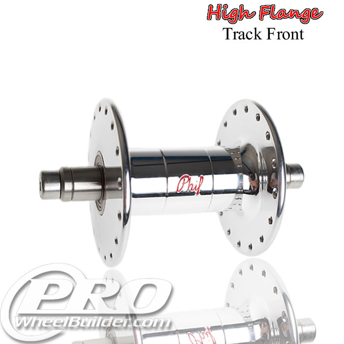 Phil Wood Track High Flange Front Hub, 9x100, 262g | PWB