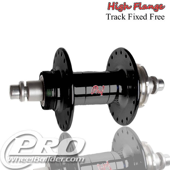 Phil Wood Track High Flange Fixed Free Rear Hub | PWB
